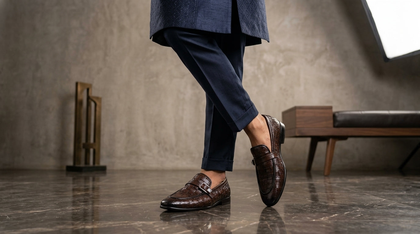 Rustic Bronze Textured Loafer