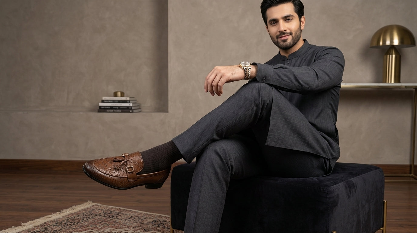 Tan Textured Loafer