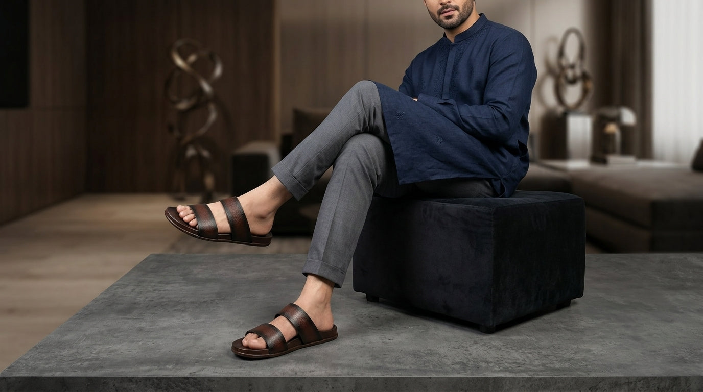Two-Strap Men’s Burnished