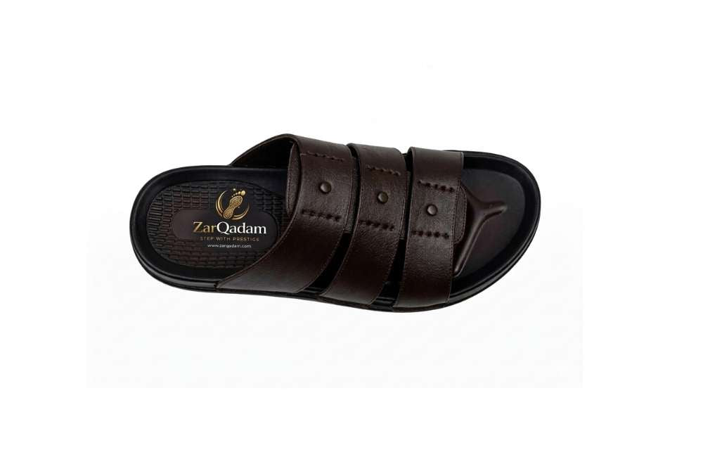 Signature Monarch Leather Slide