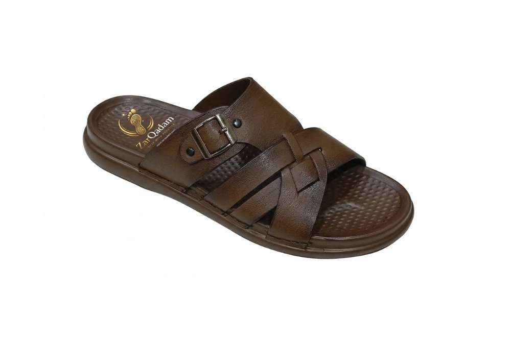 Cross-Strap Men’s Slide – Vintage